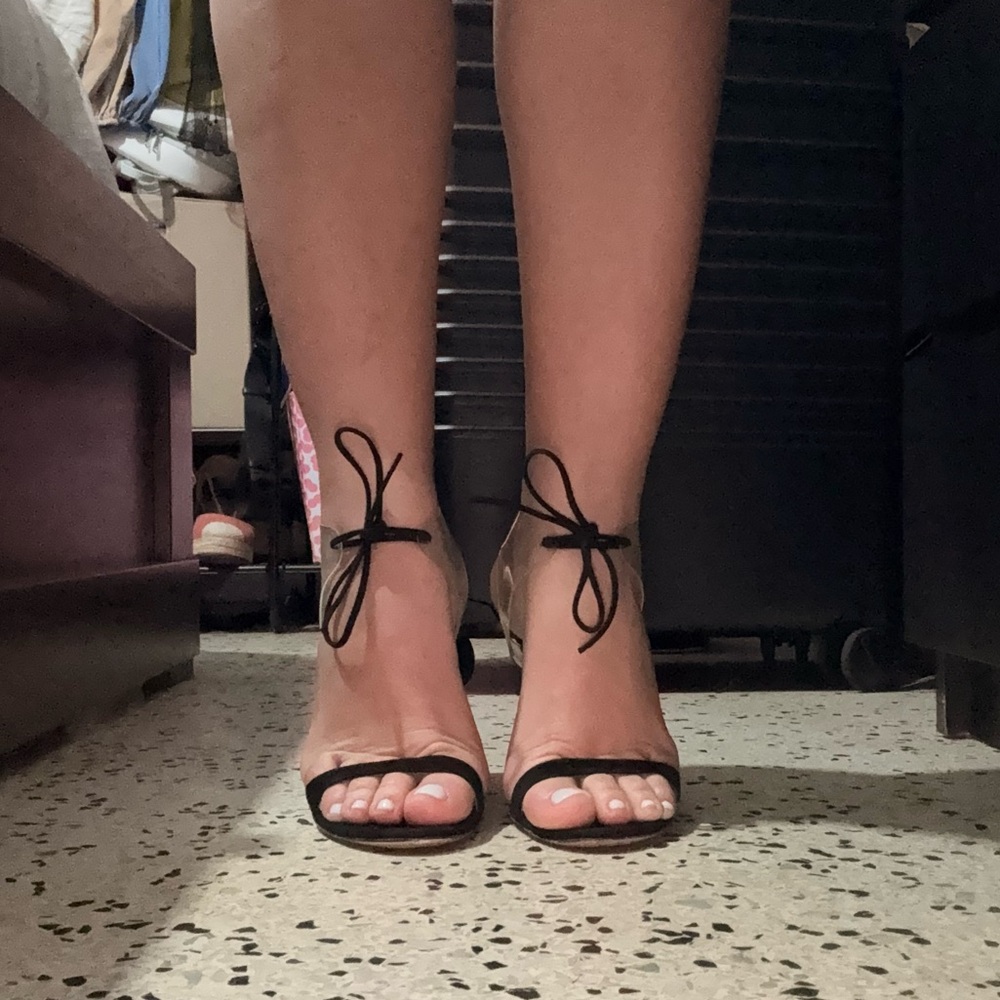 Gianvito Rossi Estelle suede and TPU sandals - Picture 2 of 9